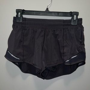 Black Lululemon Hotty Hot Short